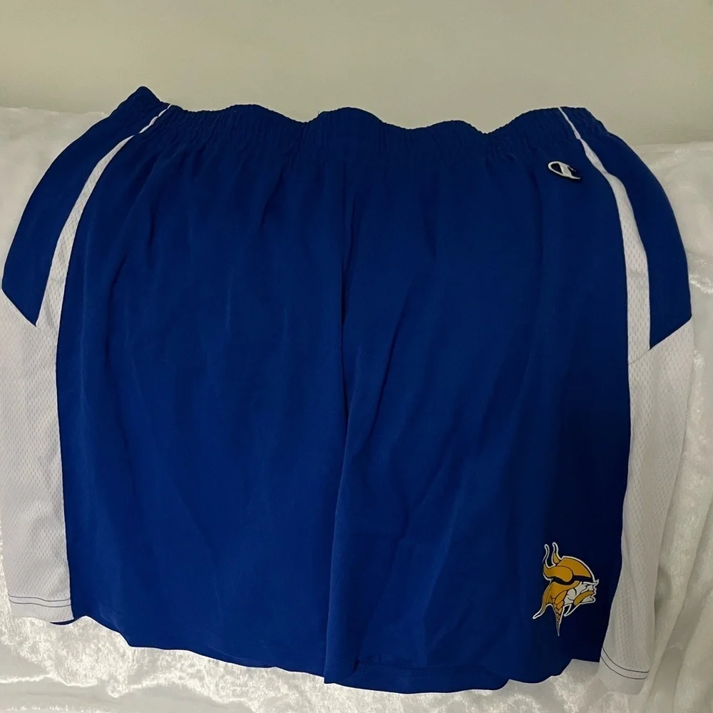 Champion Blue XL Shorts with a Viking